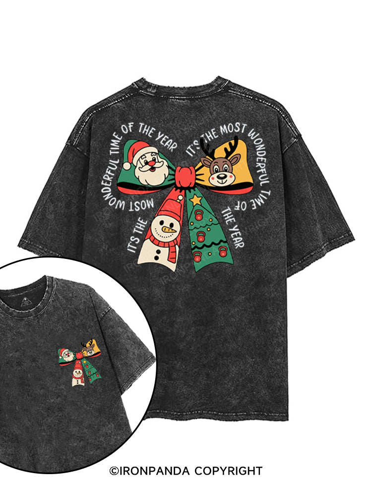 IT'S THE MOST WONDERFUL TIME OF THE YEAR printed Gym Shirt