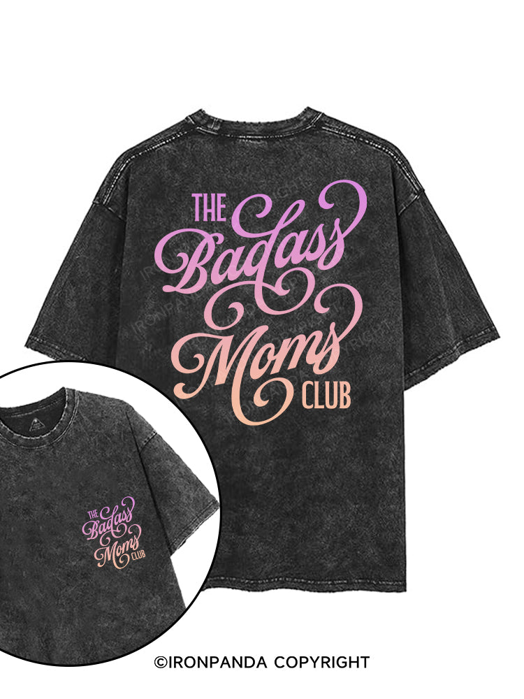 THE BADASS MOMS CLUB printed Gym Shirt