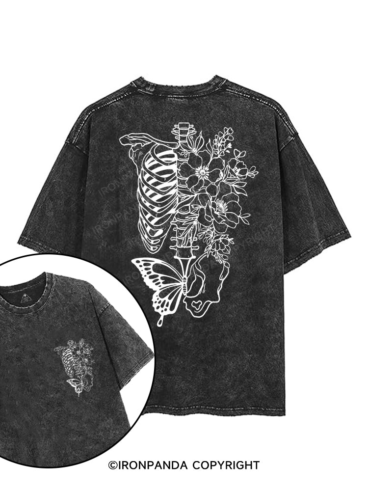 BLOOMING STRENGTH printed Gym Shirt