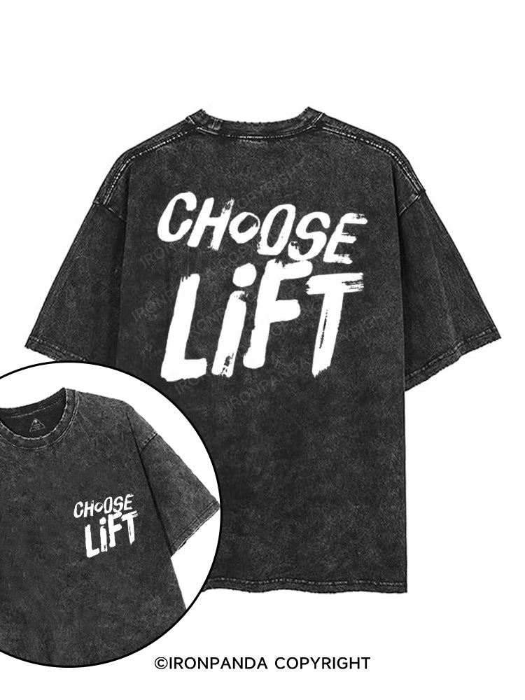CHOOSE LIFT printed Gym Shirt