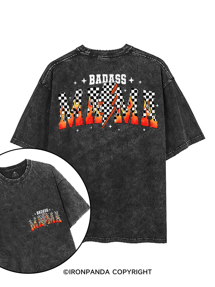 BADASS MAMA printed Gym Shirt