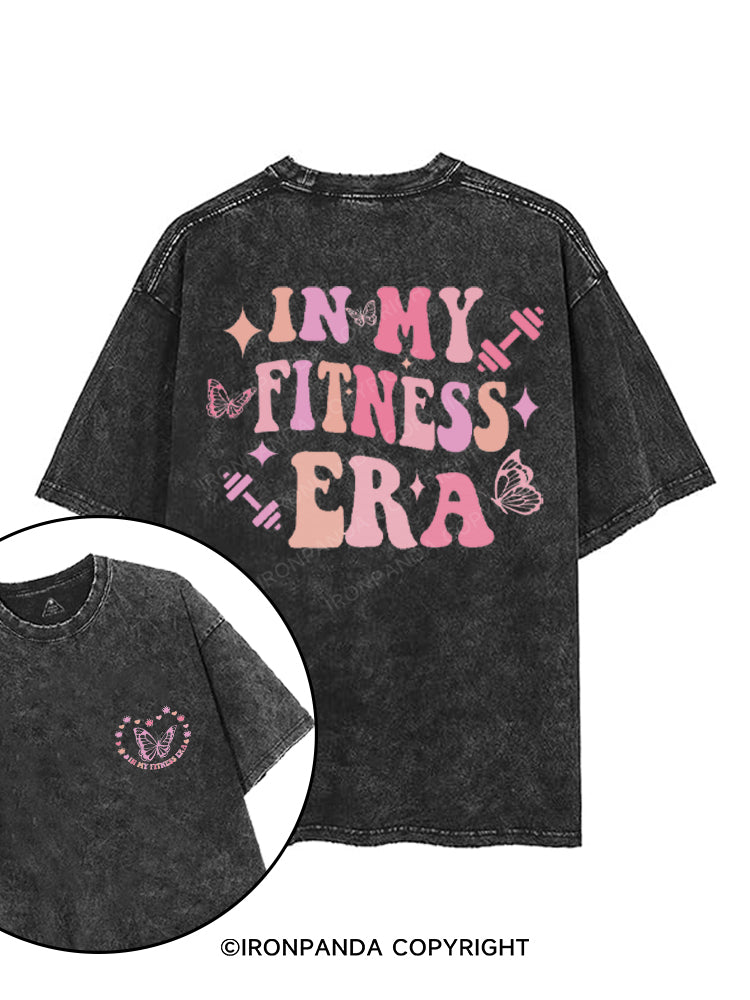 IN MY FITNESS ERA printed Gym Shirt