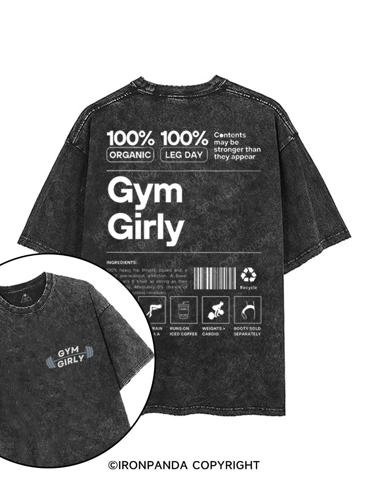 GYM GIRLY printed Gym Shirt