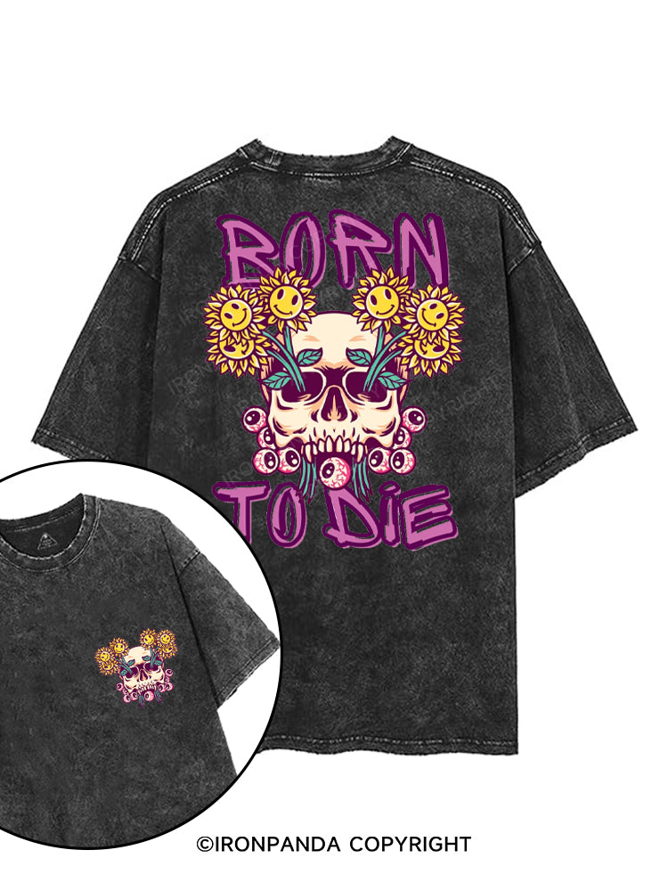 BORN TO DIE printed Gym Shirt