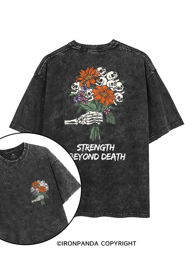 STRENGTH BEYOND DEATH printed Gym Shirt