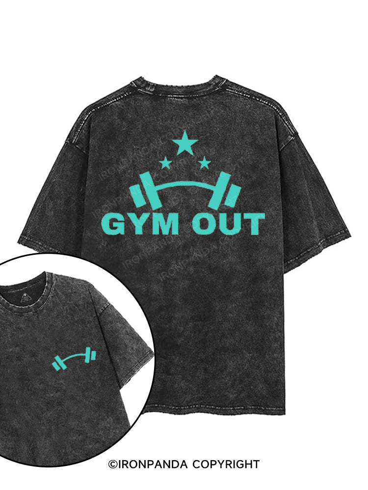 GYM OUT printed Gym Shirt