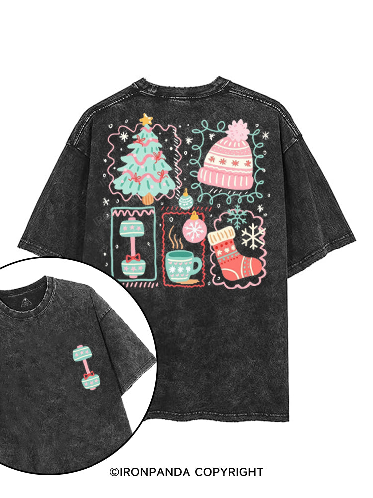 COZY HOLIDAY VIBES printed Gym Shirt