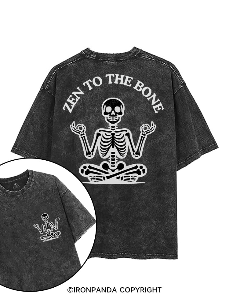 ZEN TO THE BONE printed Gym Shirt