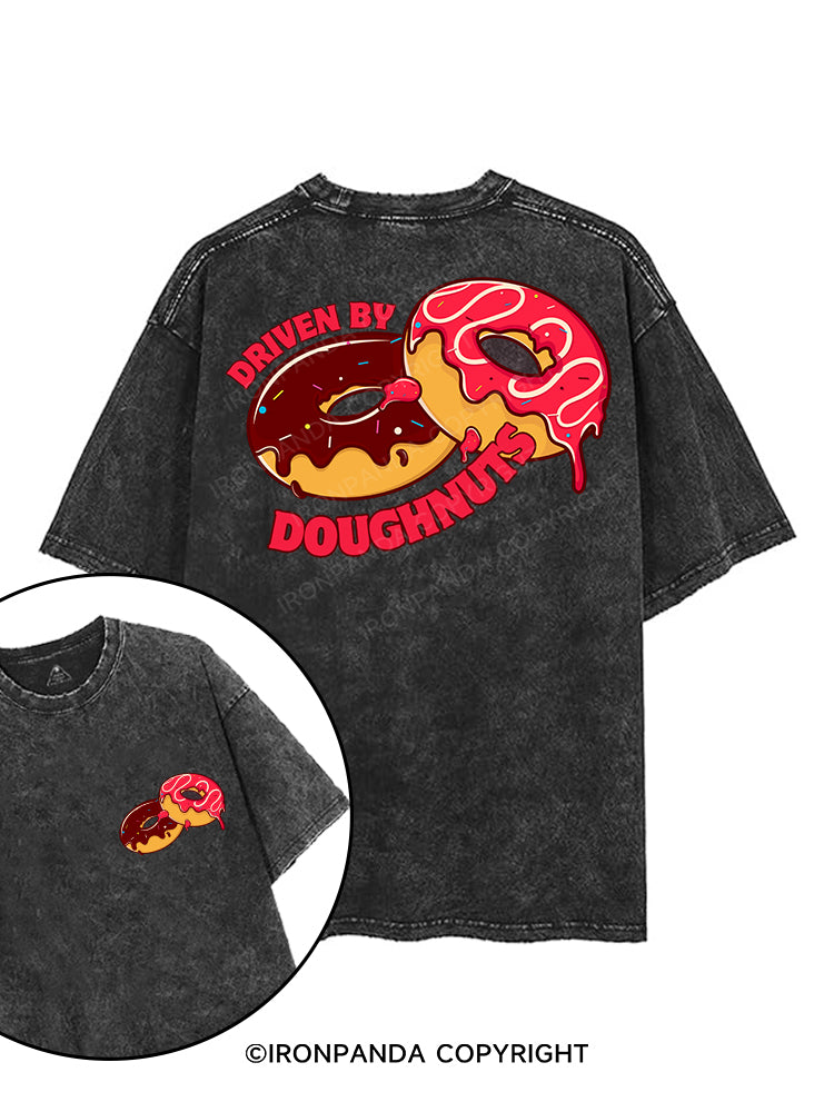 DRIVEN BY DOUGHNUTS printed Gym Shirt