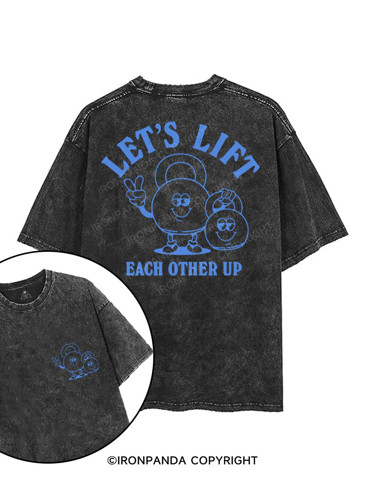 LET'S LIFT EACH OTHER CUP printed Gym Shirt