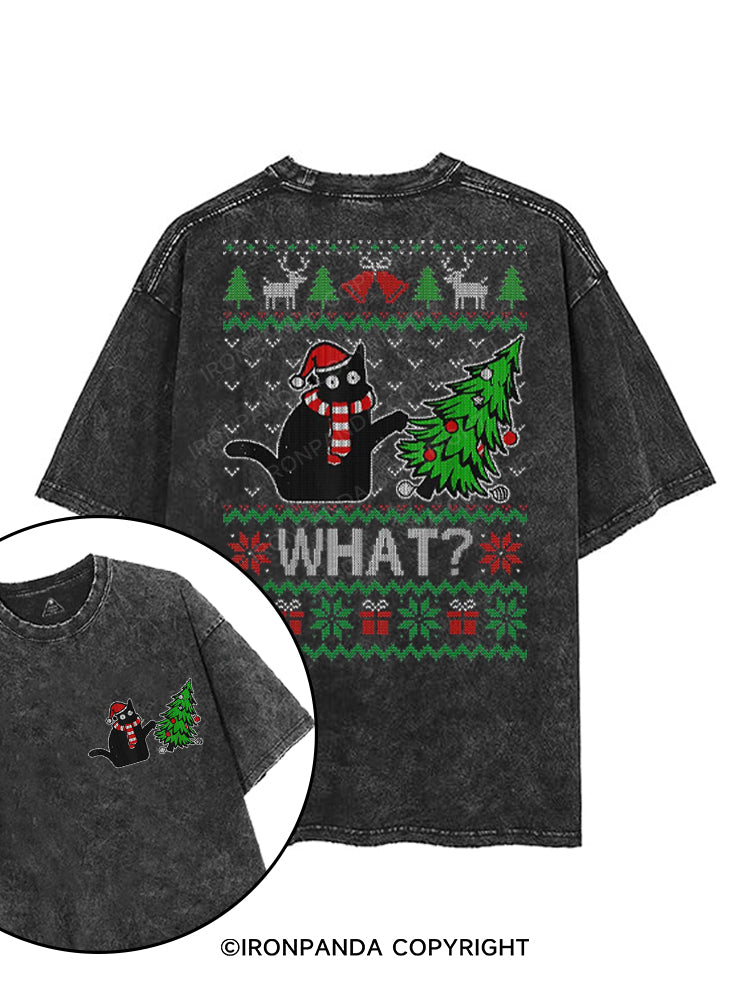 WHAT? printed Gym Shirt