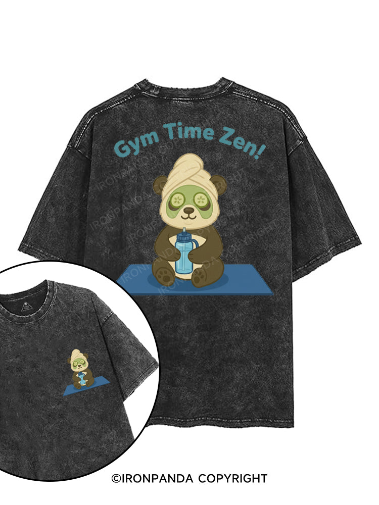GYM TIME ZEN printed Gym Shirt