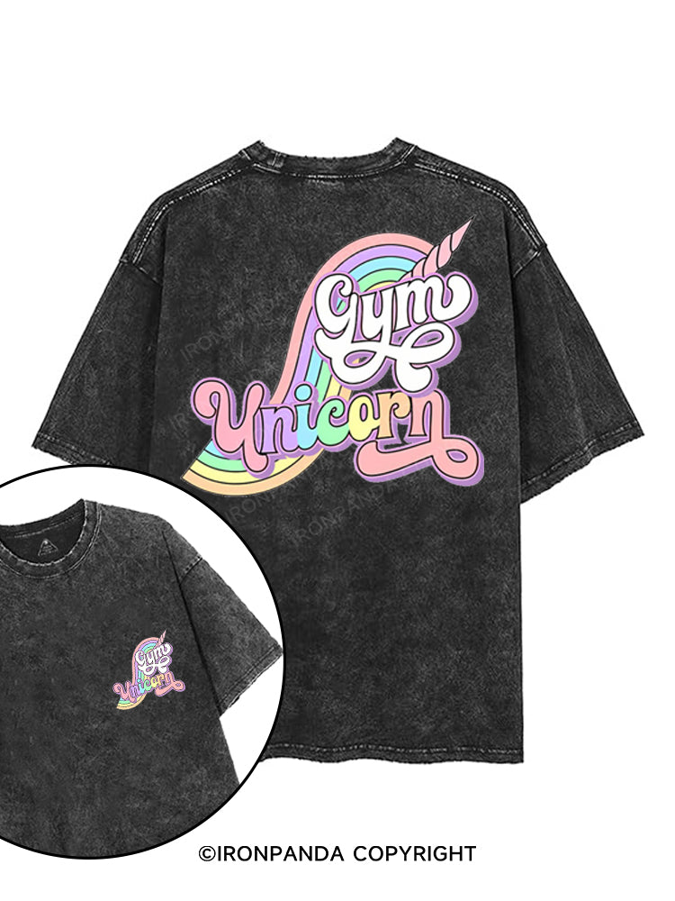 GYM UNICORN printed Gym Shirt