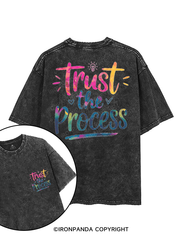 TRUST THE PROCESS printed Gym Shirt