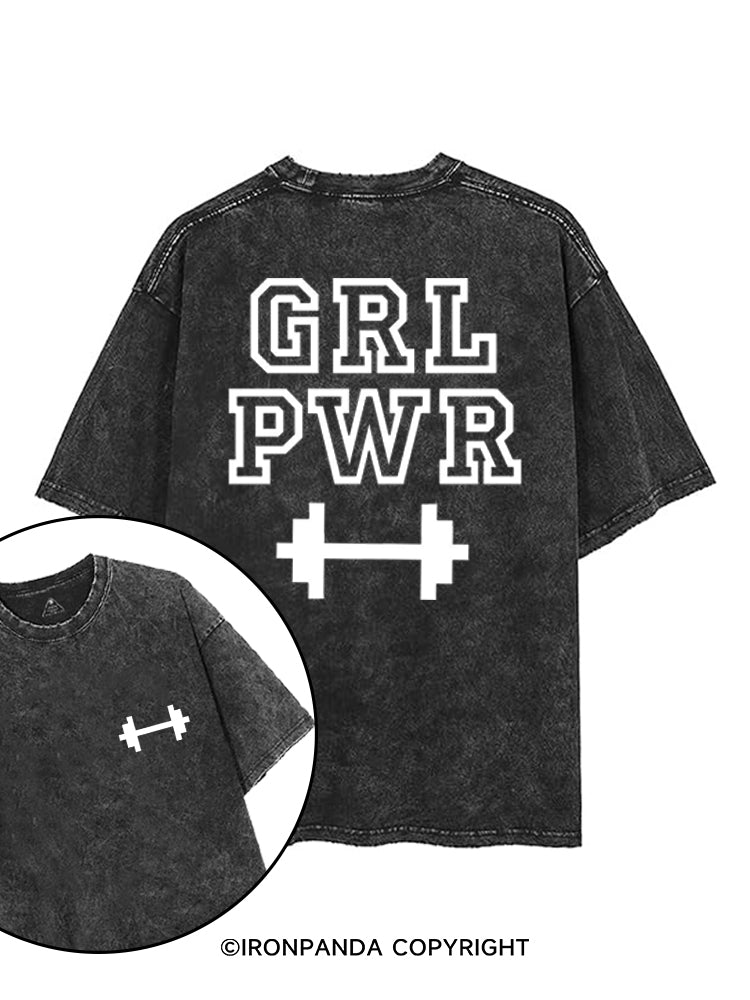 GRL PWR printed Gym Shirt