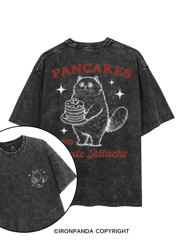 PANCAKES AND PANIC ATTACKS printed Gym Shirt