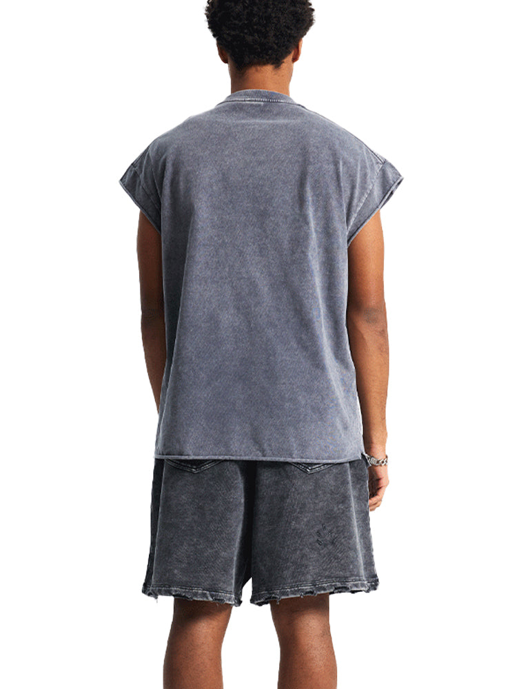 STRIPES AND STRENGTH Cut Off Tank