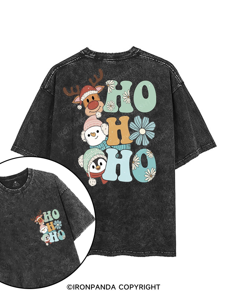 HO HO HO  printed Gym Shirt