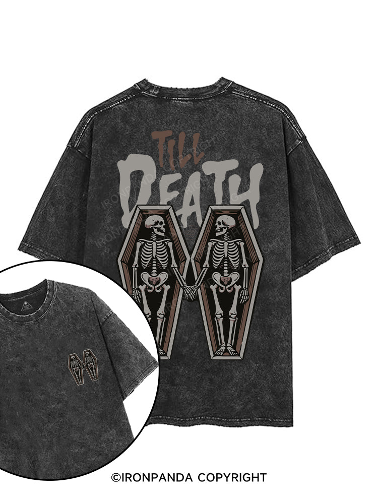 TILL DEATH printed Gym Shirt
