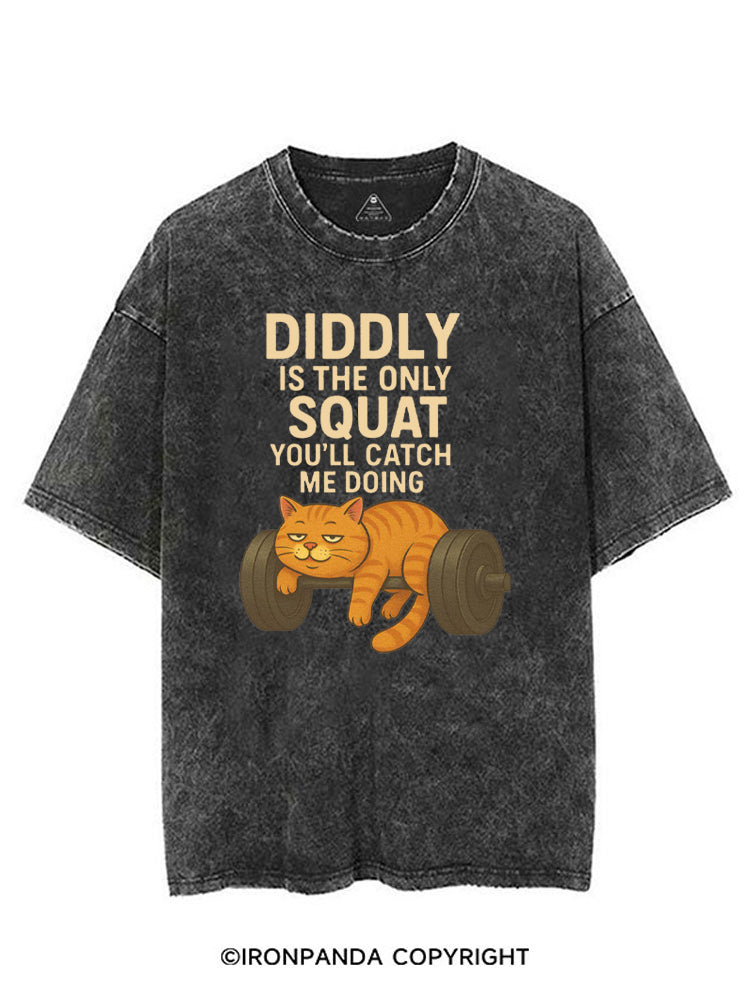 DIDDLY IS THE ONLY SQUAT YOU'LL CATCH ME DOING VINTAGE GYM SHIRT