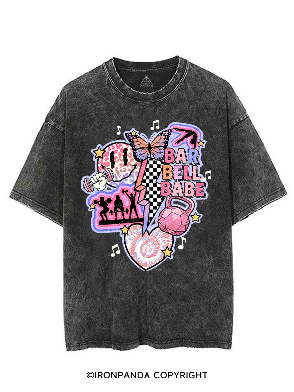 barbell babe VINTAGE GYM SHIRT