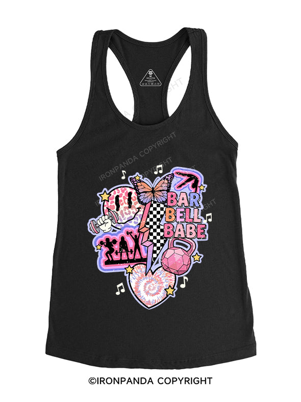 barbell babe Gym Racerback Tank