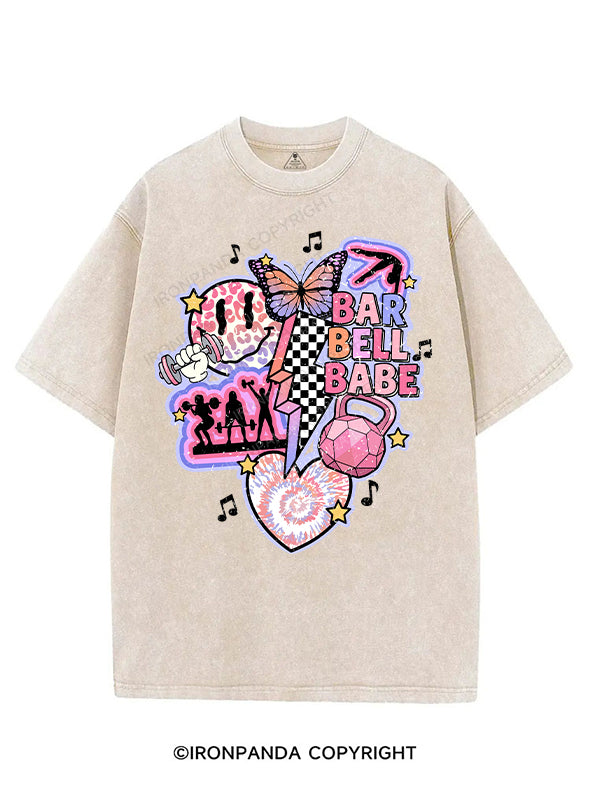 barbell babe VINTAGE GYM SHIRT