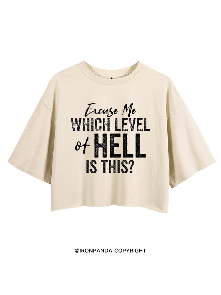 EXCUSE ME WHICH LEVEL OF HELL IS THIS CROP TOPS