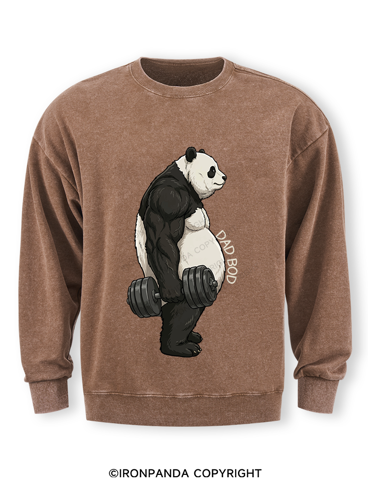 Dad Bod Panda Washed Sweatshirt
