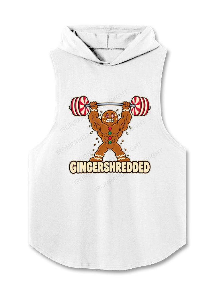 Gingershredded Gym Gingerbread Man Hooded Tank