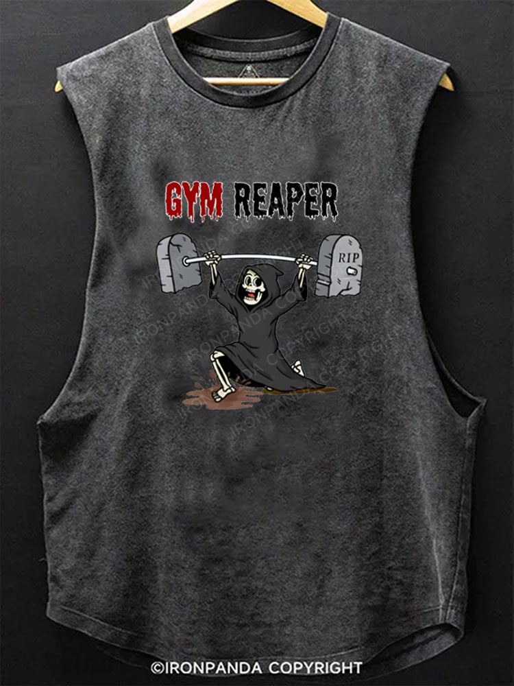 Gym Reaper Lifting Weights Scoop Bottom Cotton Tank