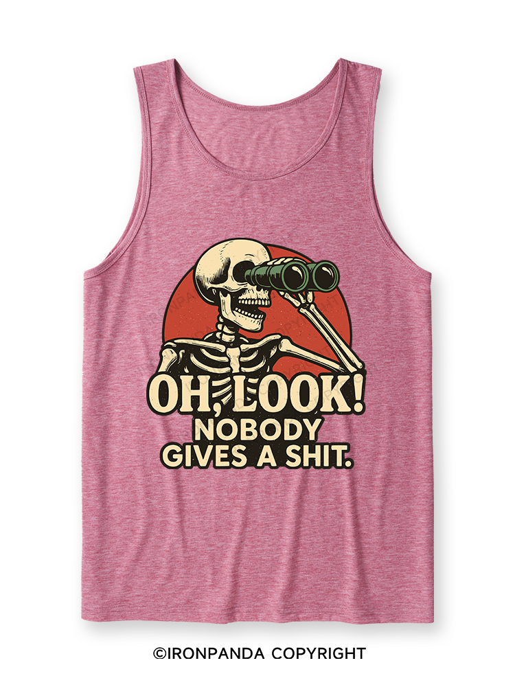 OH, LOOK! NOBODY GIVES A SHIT Ultra Soft Heather Tank