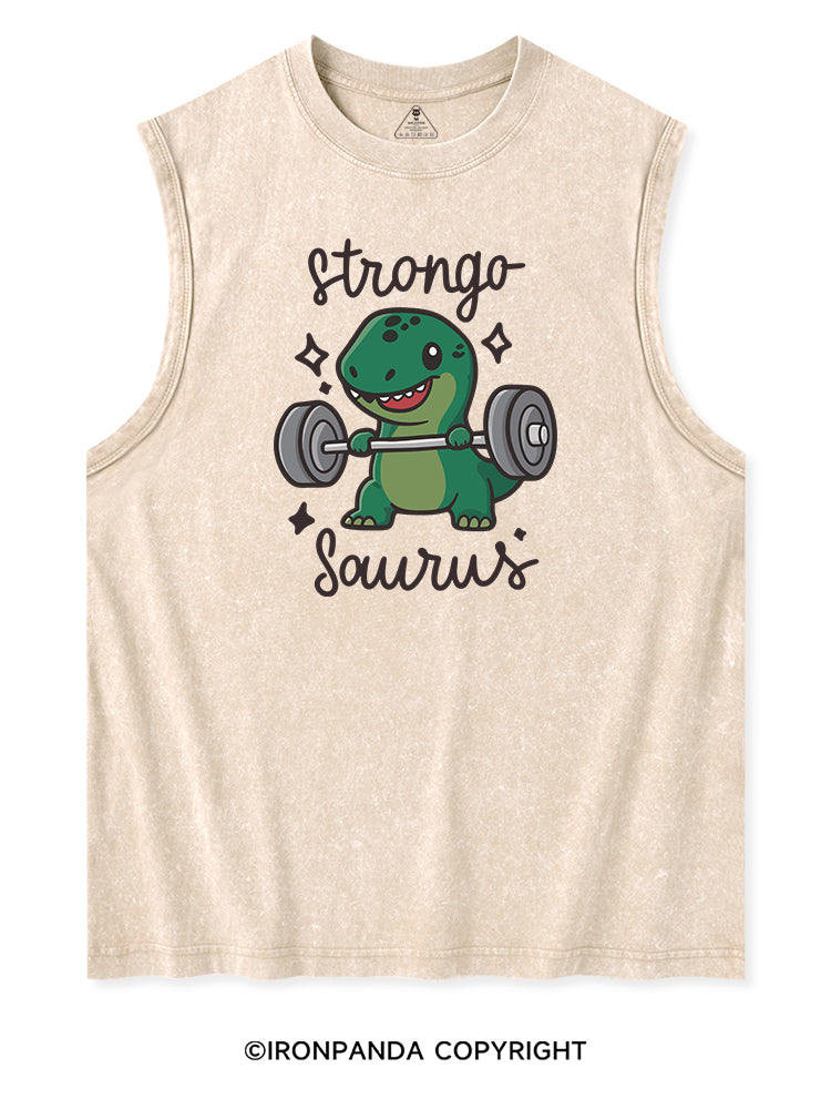 STRONGOSAURUS Washed Tank