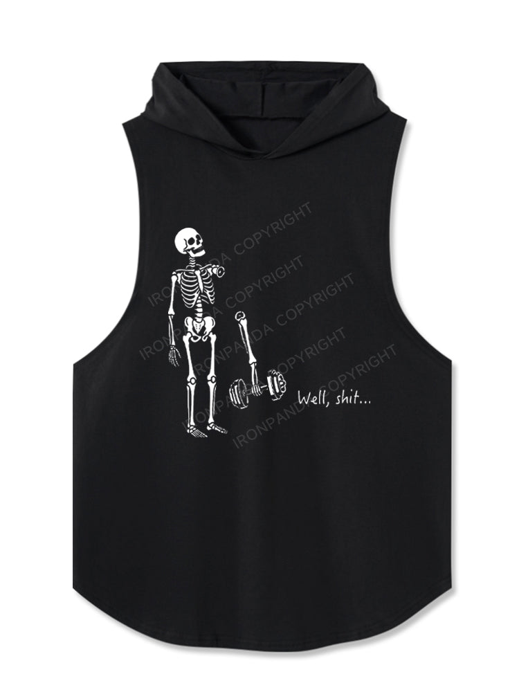 Well Shit Funny Skeleton Hooded Tank