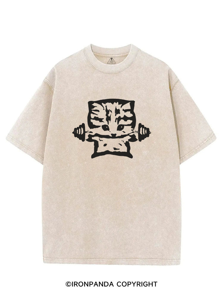 BUFF KITTEN FITNESS VINTAGE GYM SHIRT