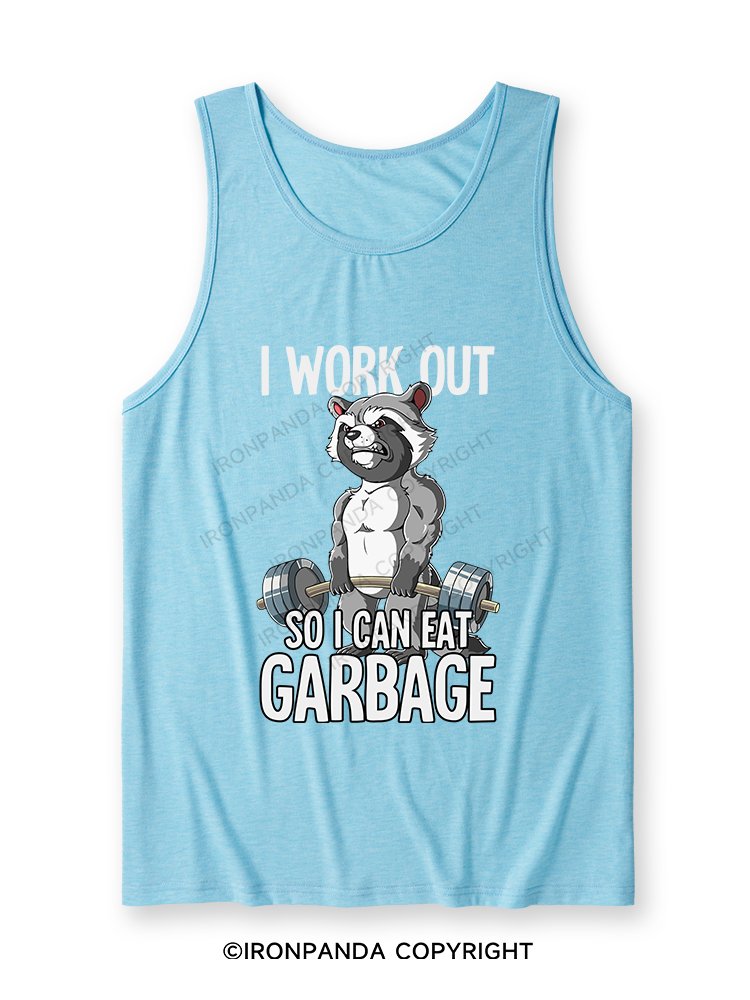 I workout so I can eat garbage Ultra Soft Heather Tank