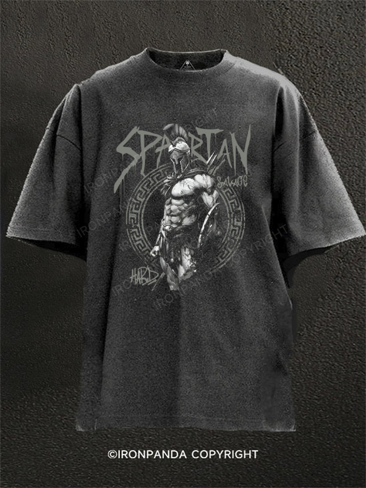 Spartan warrior Washed Gym Shirt