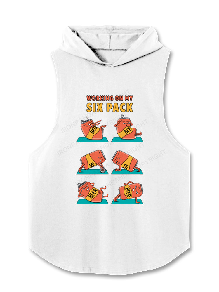Working on my six pack beer Hooded Tank
