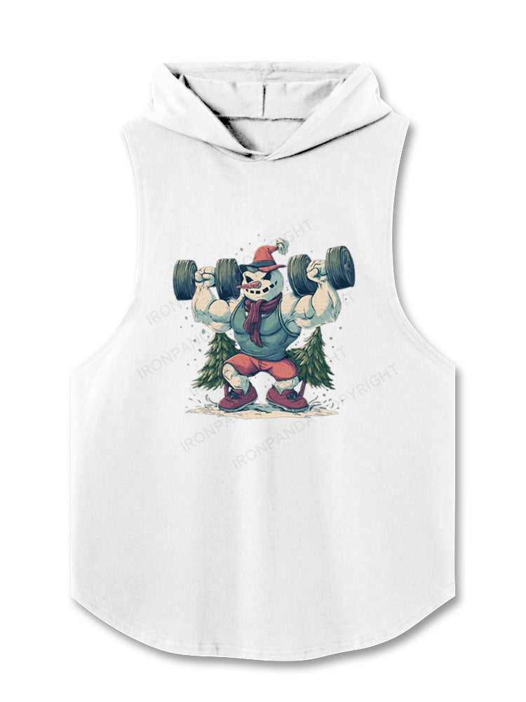 FUNNY GYM SNOWMAN Hooded Tank