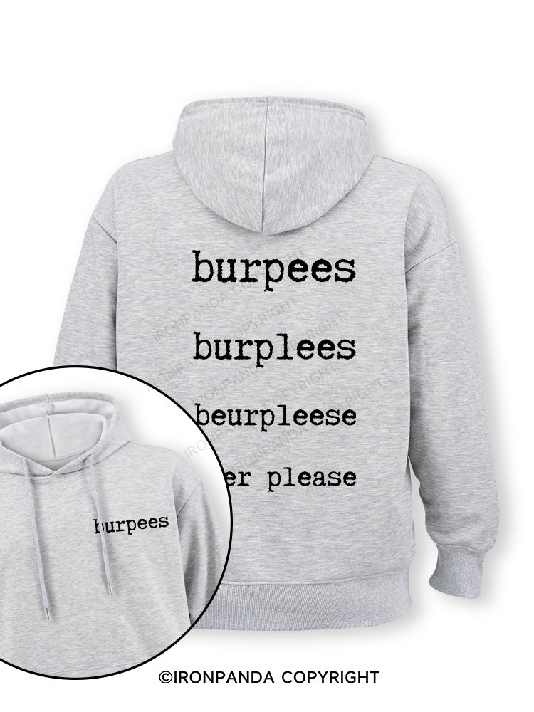 Burpees Double-Sided Printed Classic Gym Hoodie