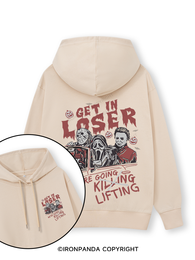 We’re Going Lifting Double-Sided Printed Classic Gym Hoodie