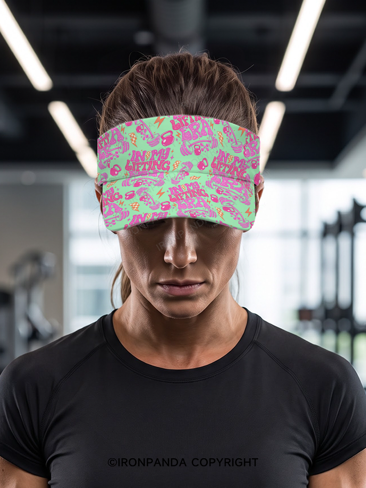 Lifting Is My Main Storyline Right Now Printed Sports Visor