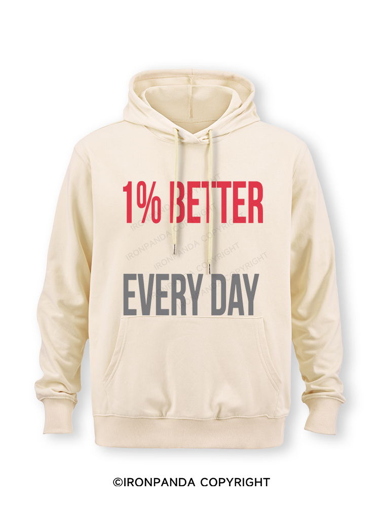 1% Better Every Day Classic Gym Hoodie