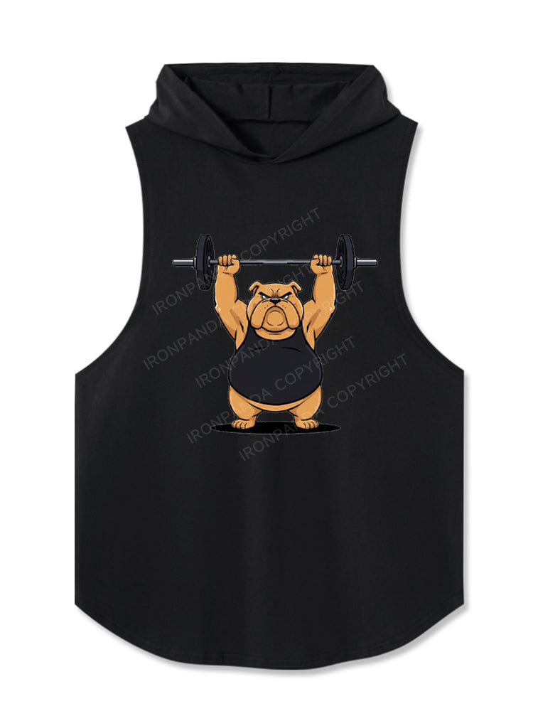 Serious Dog Weightlifting Hooded Tank