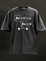 bending bars Washed Gym Shirt