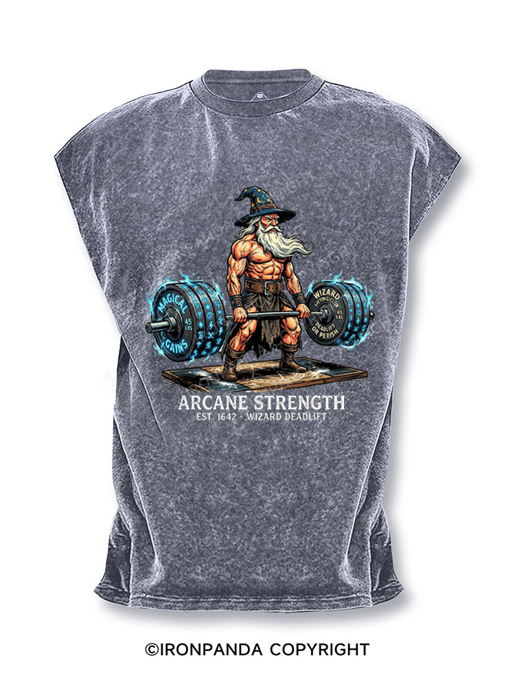 Out of Spells Wizard Lifting Cut Off Tank