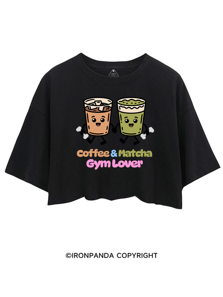 COFFEE & MATCHA GYM LOVER CROP TOPS