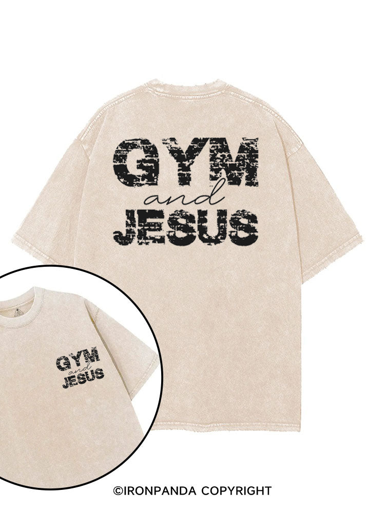 Gym & Jesus Gym Lover printed Gym Shirt