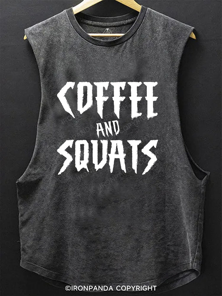 Coffee And Squats Scoop Bottom Cotton Tank