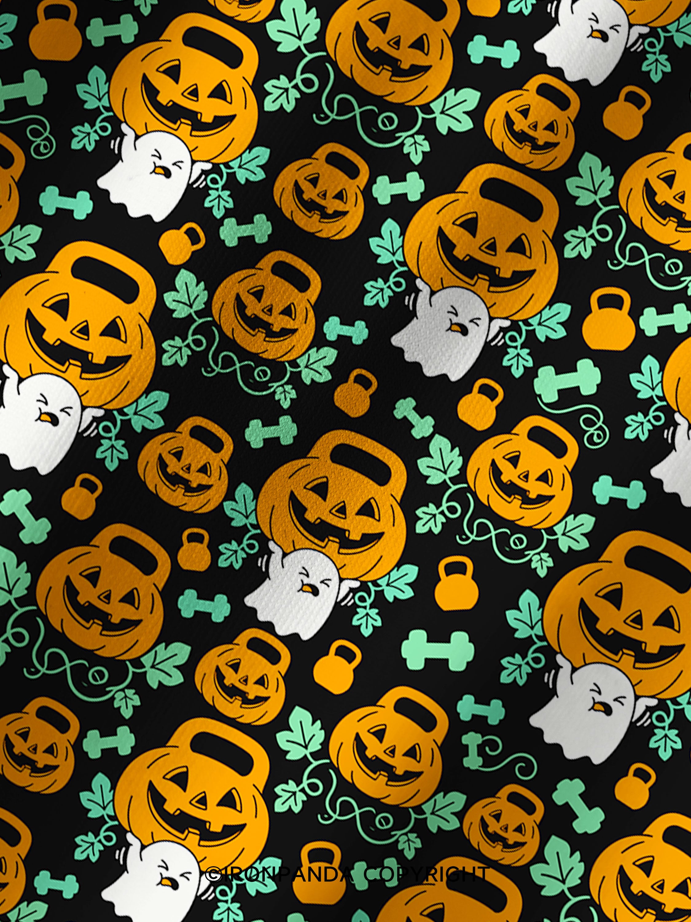 HEAVY SPOOKY Printed Yoga Shorts